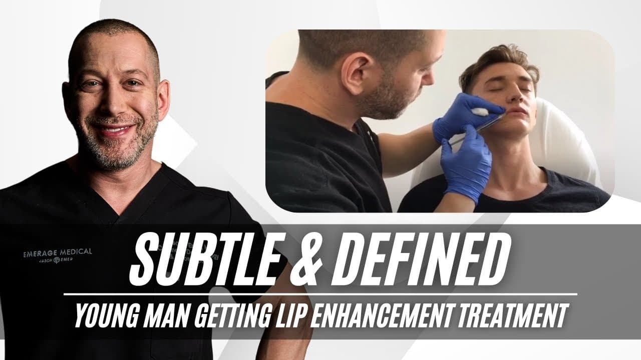 Watch a the lowdown on lip filler for men procedure video